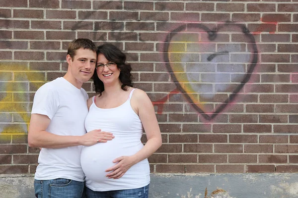 Casal grávida — Fotografia de Stock