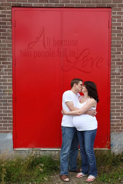 Pregnant couple — Stock Photo, Image