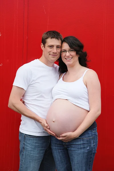 Pregnant couple — Stock Photo, Image