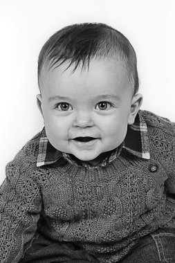 kamera için poz erkek bebek