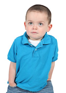 küçük çocuk Studio poz