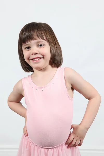 Little dancer girl posing — Stock Photo, Image