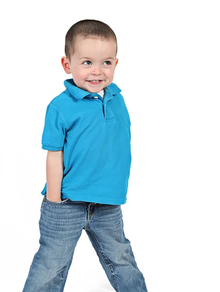 Cute little boy posing — Stock Photo, Image