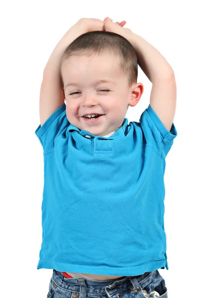 Baby boy posing for camera — Stock Photo, Image