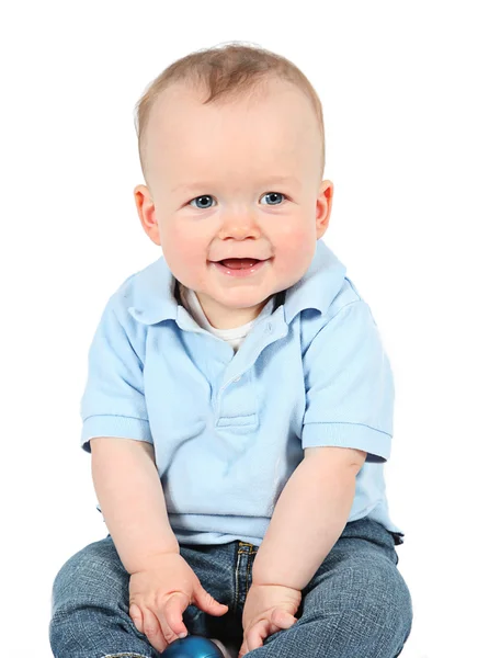 Menino posando para câmera — Fotografia de Stock