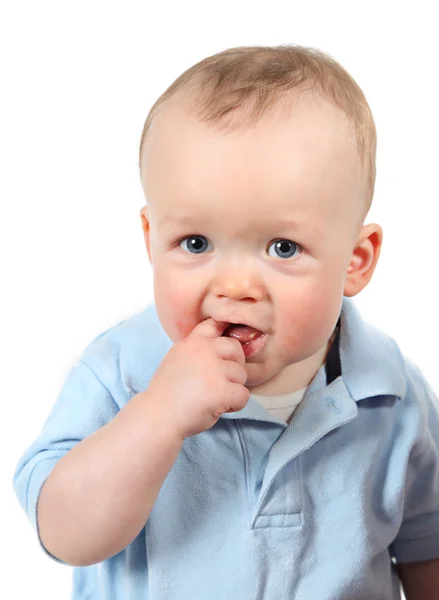 Niño posando para la cámara — Foto de Stock