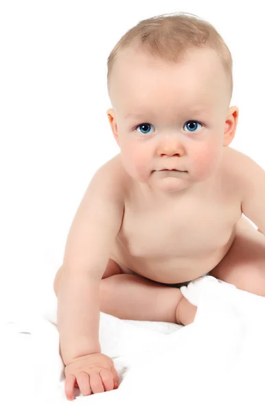Lindo bebé chico posando para cámara —  Fotos de Stock