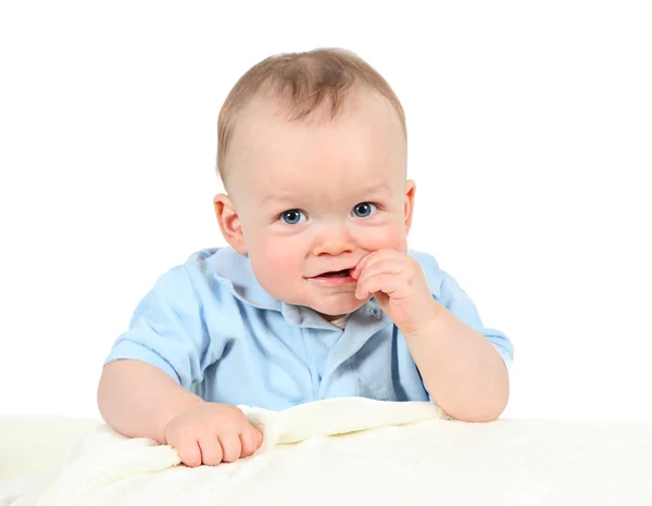 Baby boy posing in studio — Stock Photo, Image