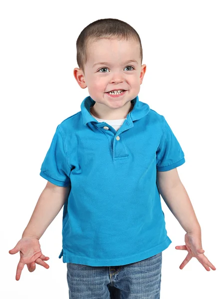 Baby boy posing for camera — Stock Photo, Image