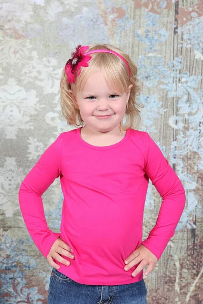 Little Girl Posing in Studio — Stock Photo, Image