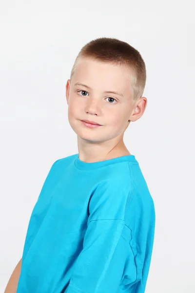 Boy on white background — Stock Photo, Image