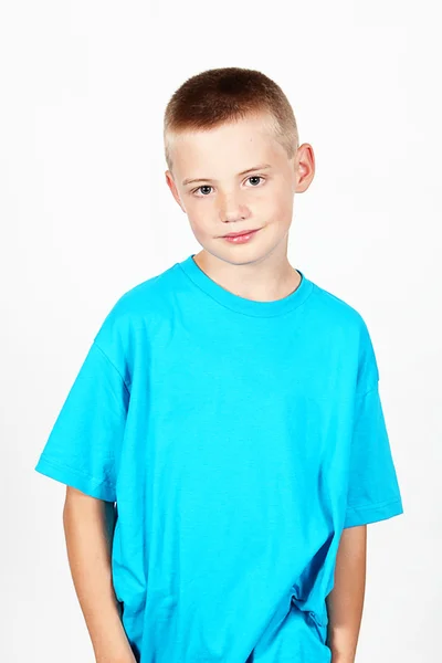 Boy on white background — Stock Photo, Image