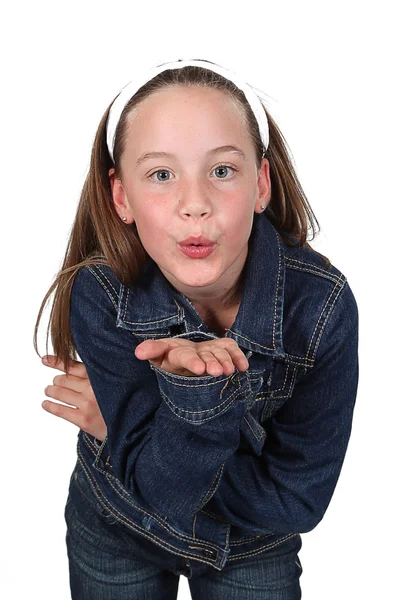 Young Girl in studio posing — Stock Photo, Image