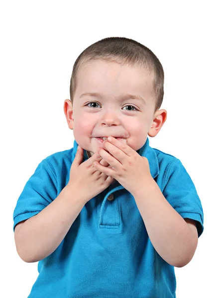 Little boy posing for camera Royalty Free Stock Photos