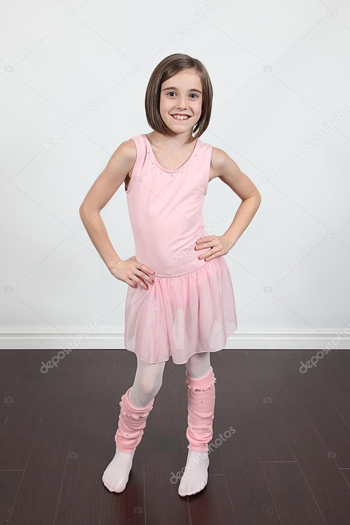 Little dancer girl posing