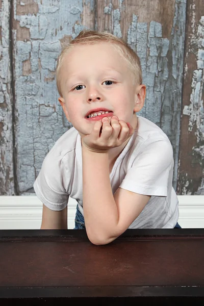 Little boy posing for camera — Stock Photo, Image