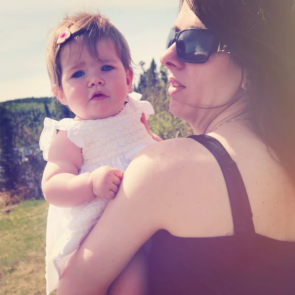 Mother and little girl together — Stock Photo, Image