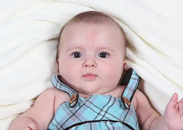 Little baby girl in dress — Stock Photo, Image