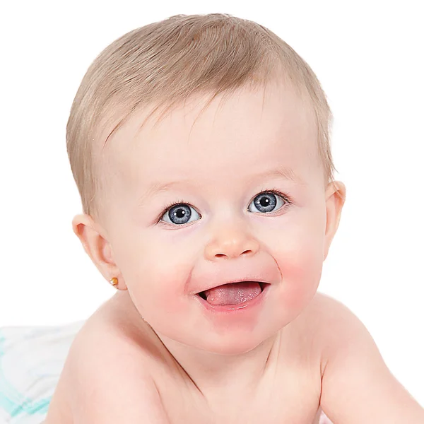 Little girl with blue eyes — Stock Photo, Image