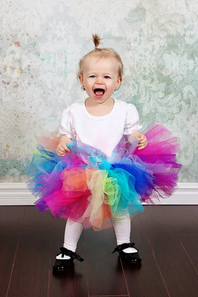 Baby Girl having fun in Studio — Stock Photo, Image