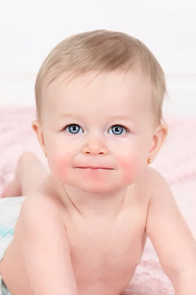 Little girl with blue eyes — Stock Photo, Image