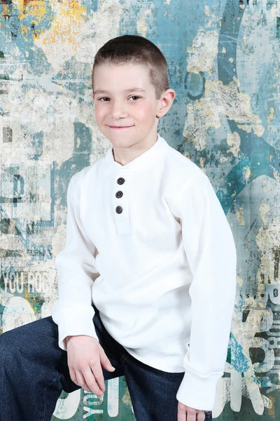 Little boy posing in studio — Stock Photo, Image