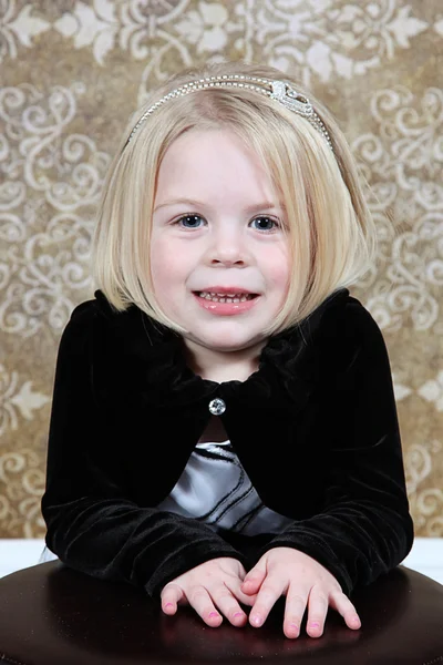 Beautiful Little Girl Posing in Studio — Stock Photo, Image