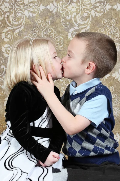 Adorable little brother and Sister — Stock Photo, Image