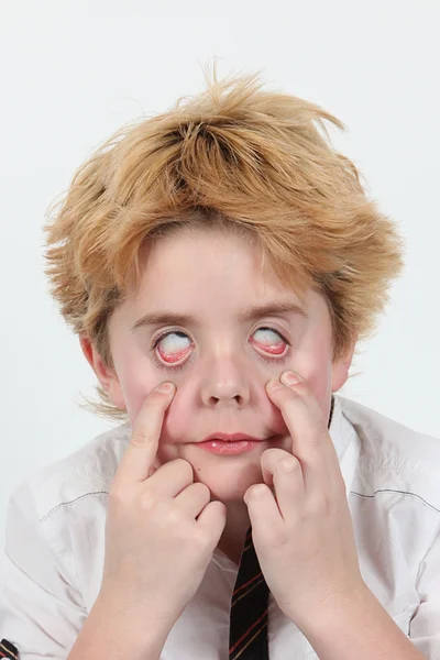 Cute little boy with funny face — Stock Photo, Image