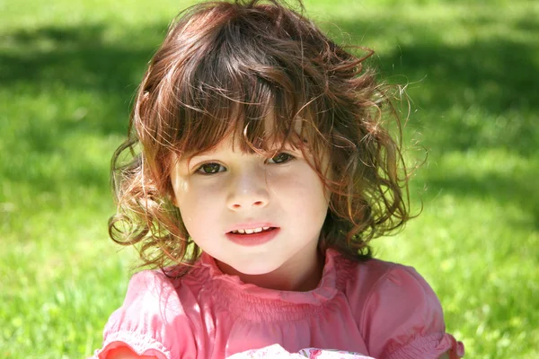 Little Girl Outdoors — Stock Photo, Image