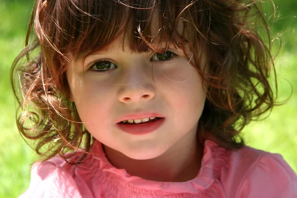 Little Girl outdoors — Stock Photo, Image