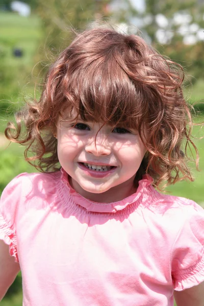 Vörös hajú kislány — Stock Fotó