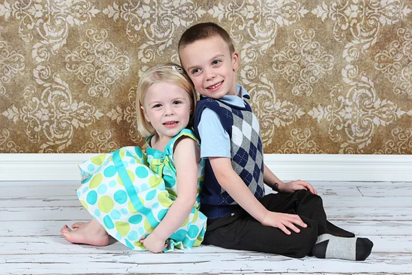 Adorable little brother and Sister Royalty Free Stock Photos