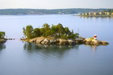 Island in Sweden  clipart