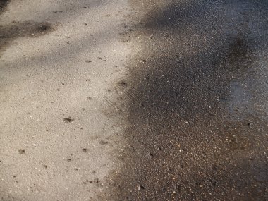 Asfalt gölgeler ile yaşlanma