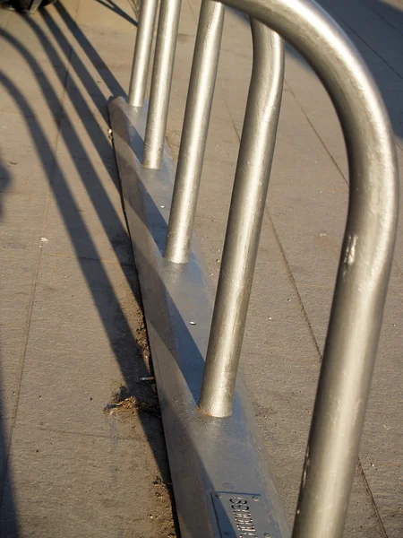 Metal Bicycle Parking Rack Construction — Stock Photo, Image