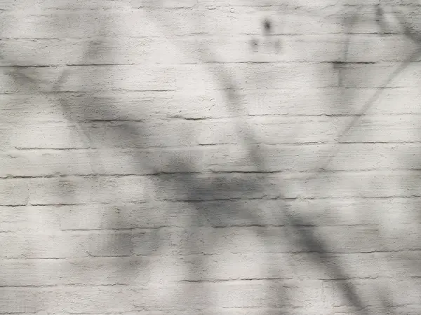 Tree shadows on plastered bricks — Stock Photo, Image