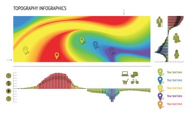 Tipografi Infographic öğeleri kümesi