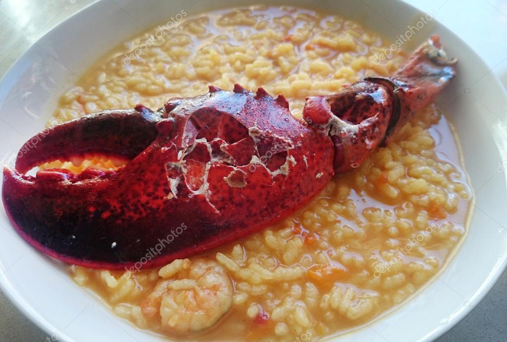 Rice with Lobster Stock Photo by 108384868