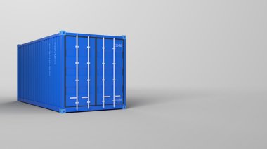 3D render nakliye konteyner