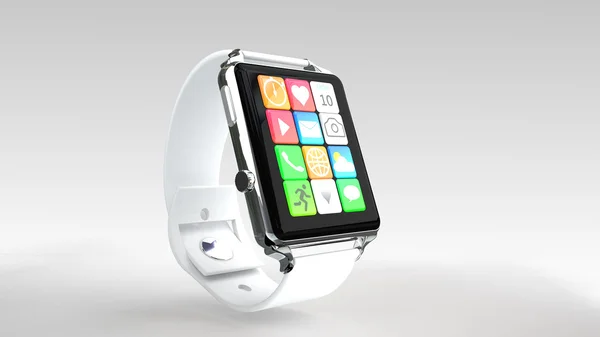 Akıllı saat beyazda izole