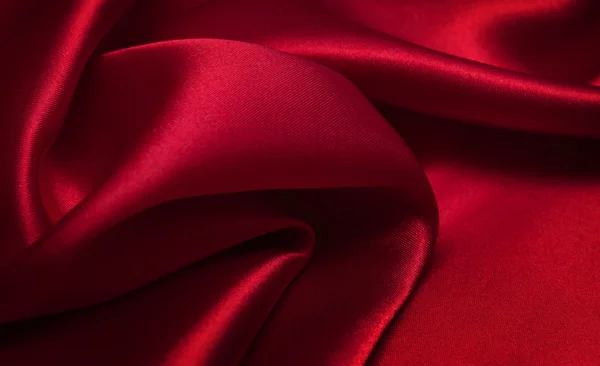 Red Silk fabric. — Stock Photo, Image