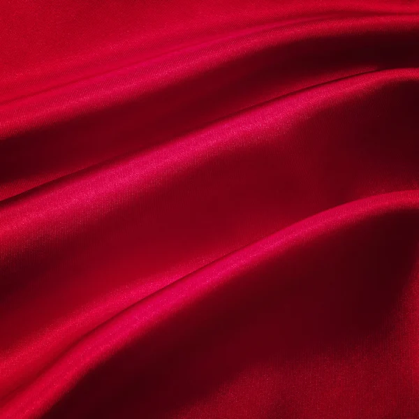 Kırmızı ipek kumaş. — Stok fotoğraf