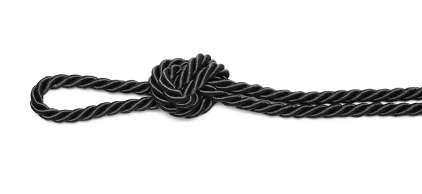 Nodo e anello di corda — Foto Stock