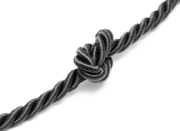 Rope knot isolated — Stock Photo, Image