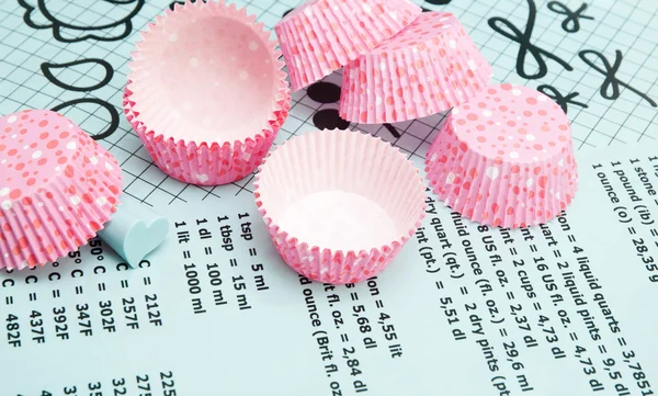 Embalagens de cupcake — Fotografia de Stock