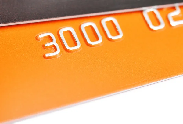 Detalhes de um cartão de crédito — Fotografia de Stock