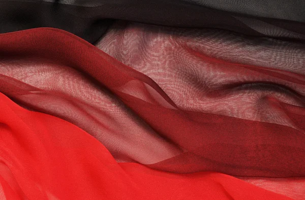 Abstract black-red soft chiffon — Stock Photo, Image