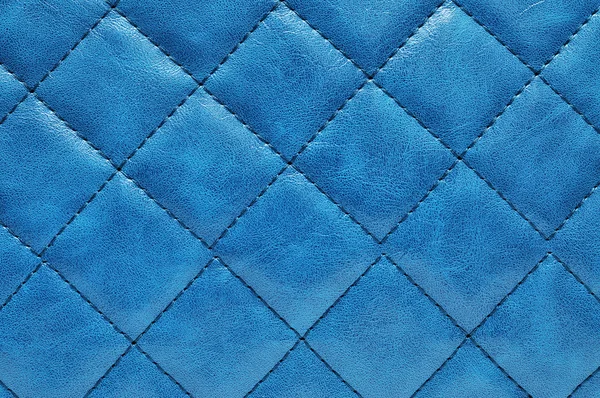 Texture cuir bleu — Photo