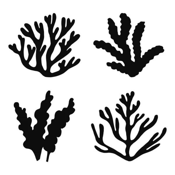 海藻海产食物集病媒 肥料海洋水产养殖 — 图库矢量图片#